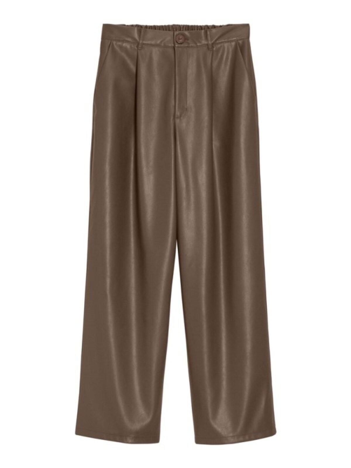 GU  フェイクレザーストレートパンツ  2490円（税抜）