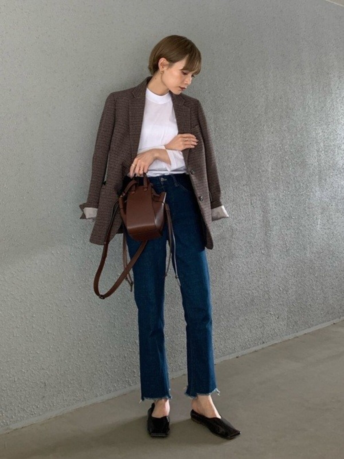 プチプラには見えない高見えカジュアルコーデに　出典：WEAR