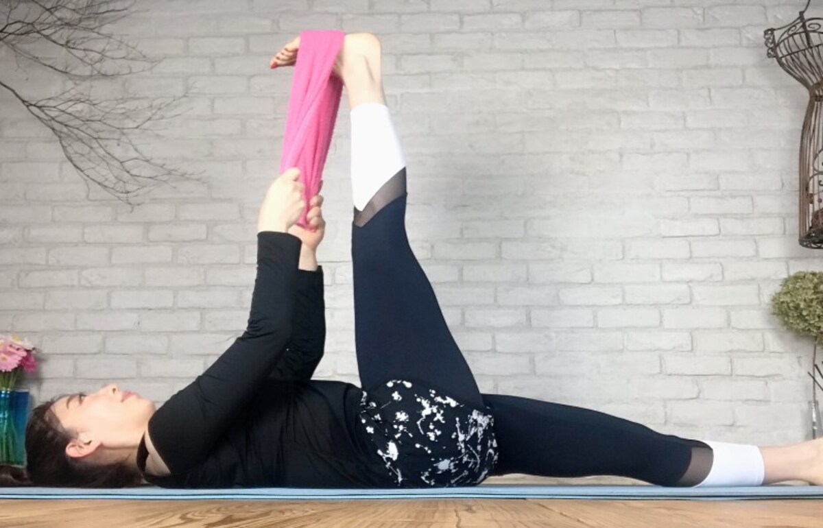 脚を体に近づけるとより効果的