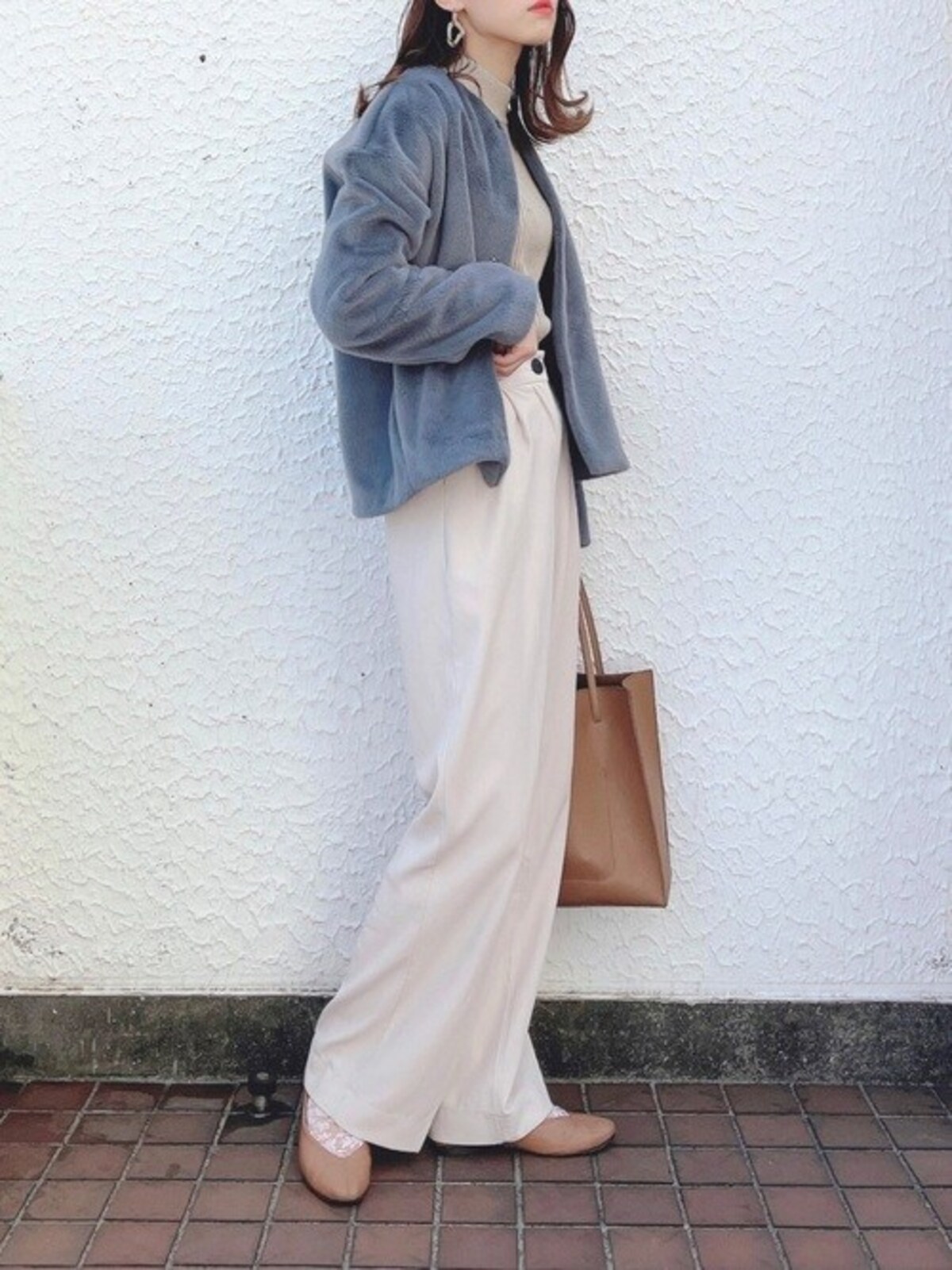 「スムースヤーンフリースノーカラージャケット」はきれいめ派にも◎　出典：WEAR