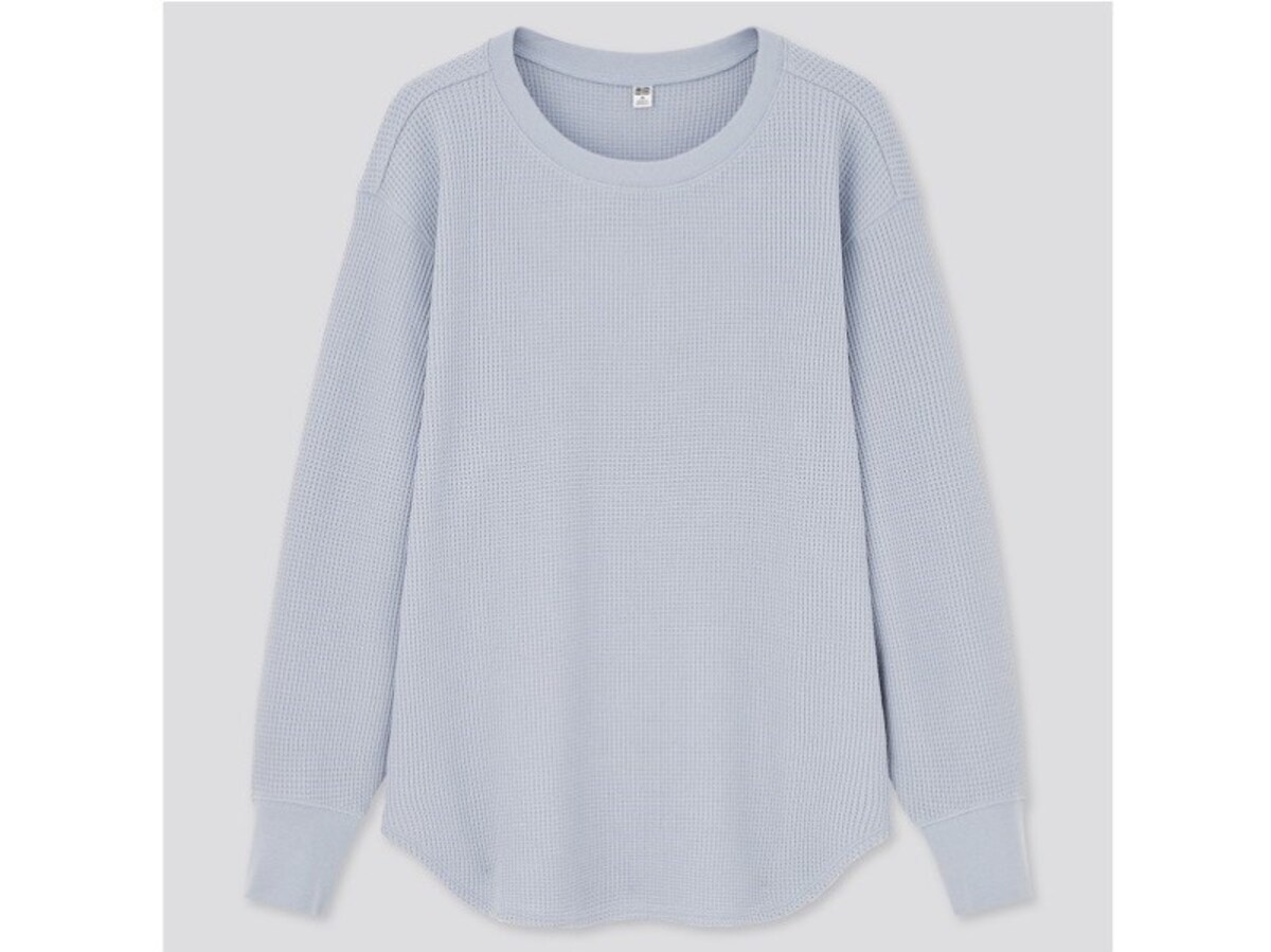 ユニクロ　ワッフルクルーネックＴ　1490円（税抜）