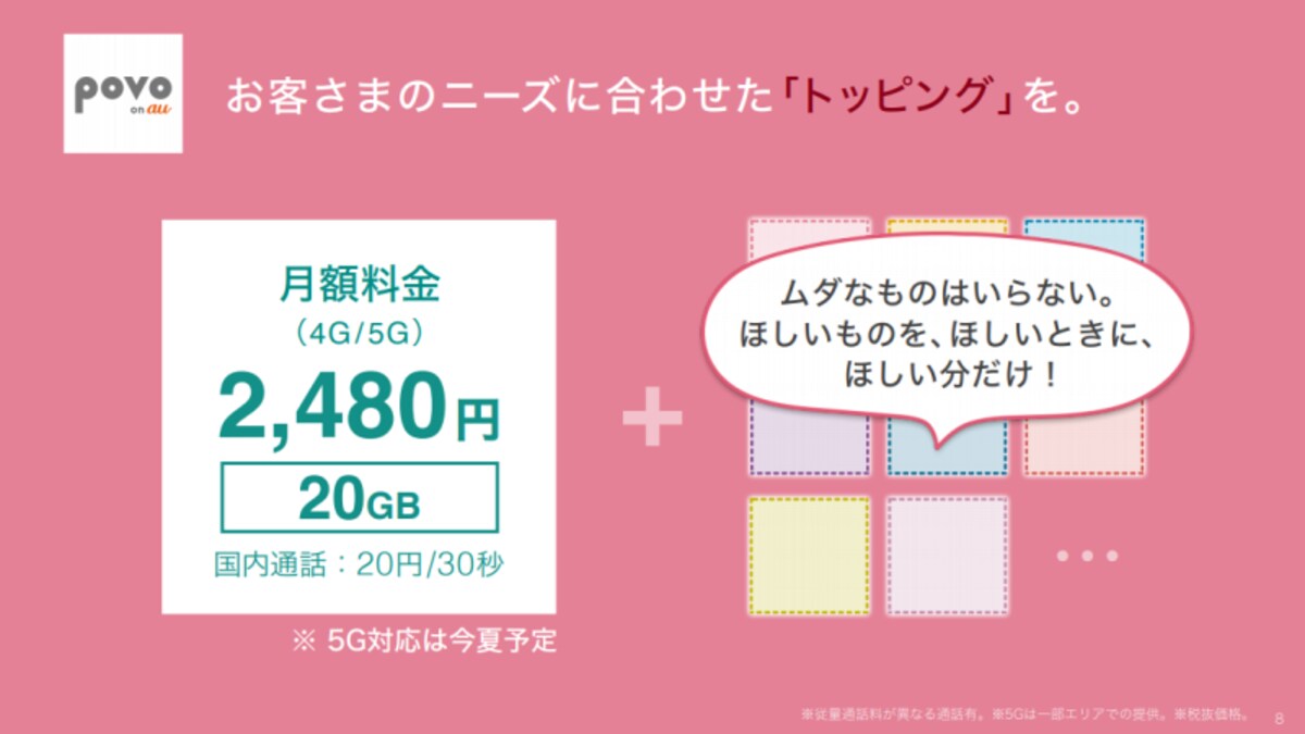 KDDI新料金