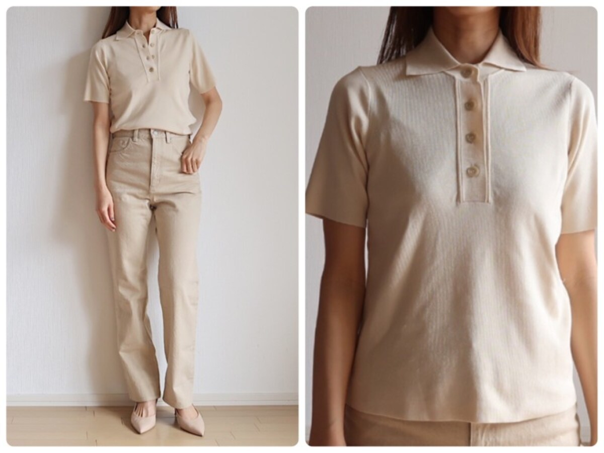 Tシャツよりきれいめでおしゃれした感じも楽しめるニットポロが一押し！