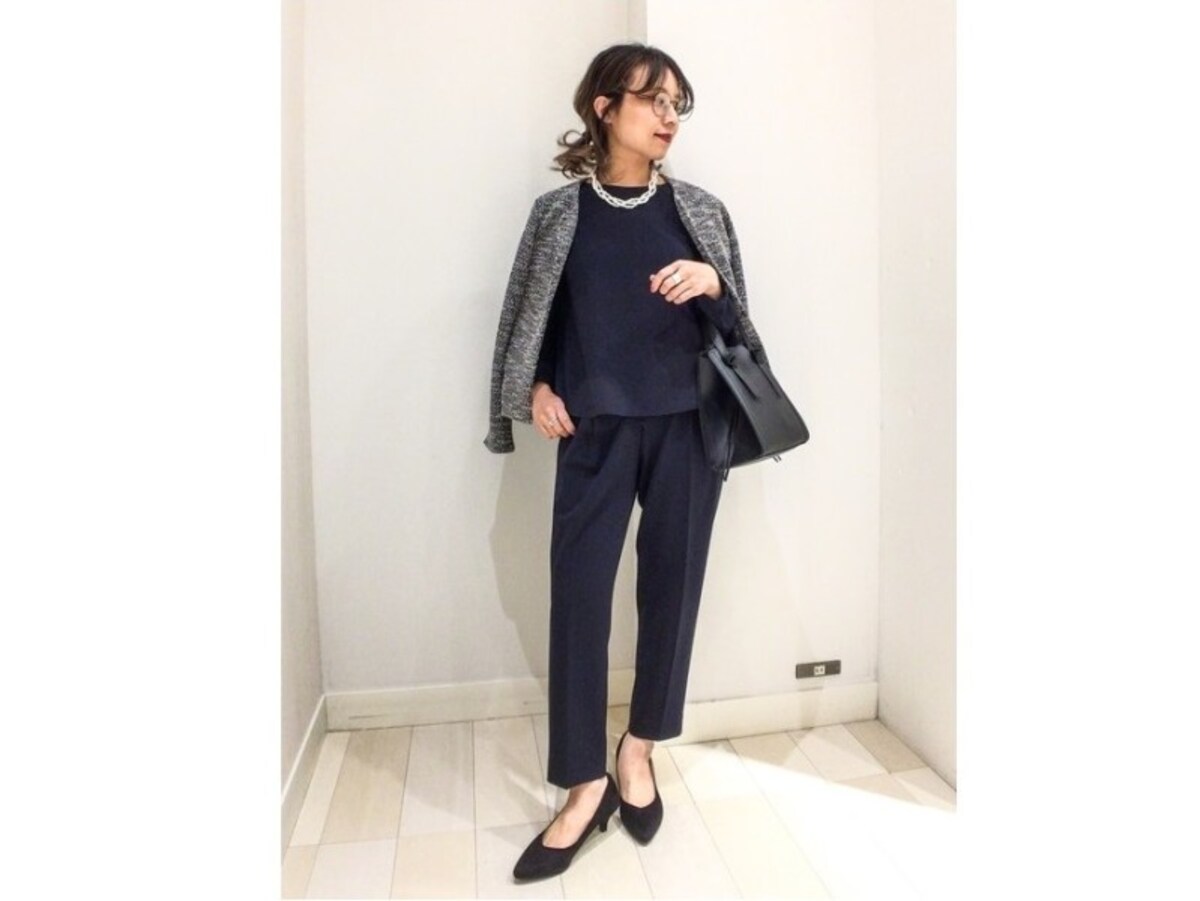 セットアップにツイードジャケットでフォーマルさをプラス　出典：WEAR