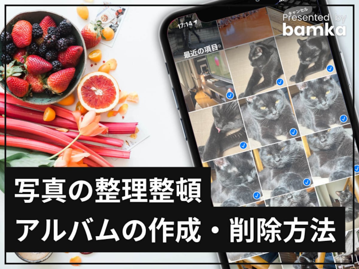 iPhoneの写真整理！アルバムを作成・削除する方法