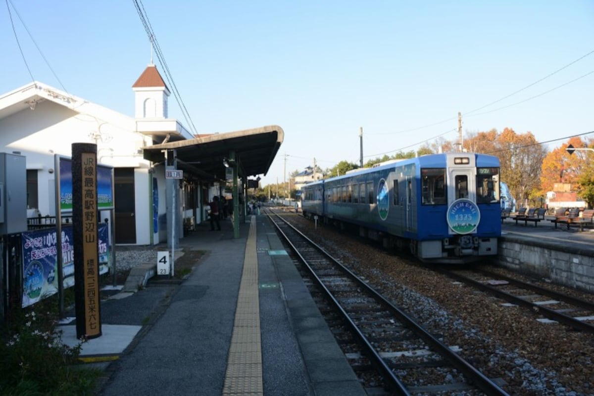 野辺山駅に停車中のHIGH RAIL