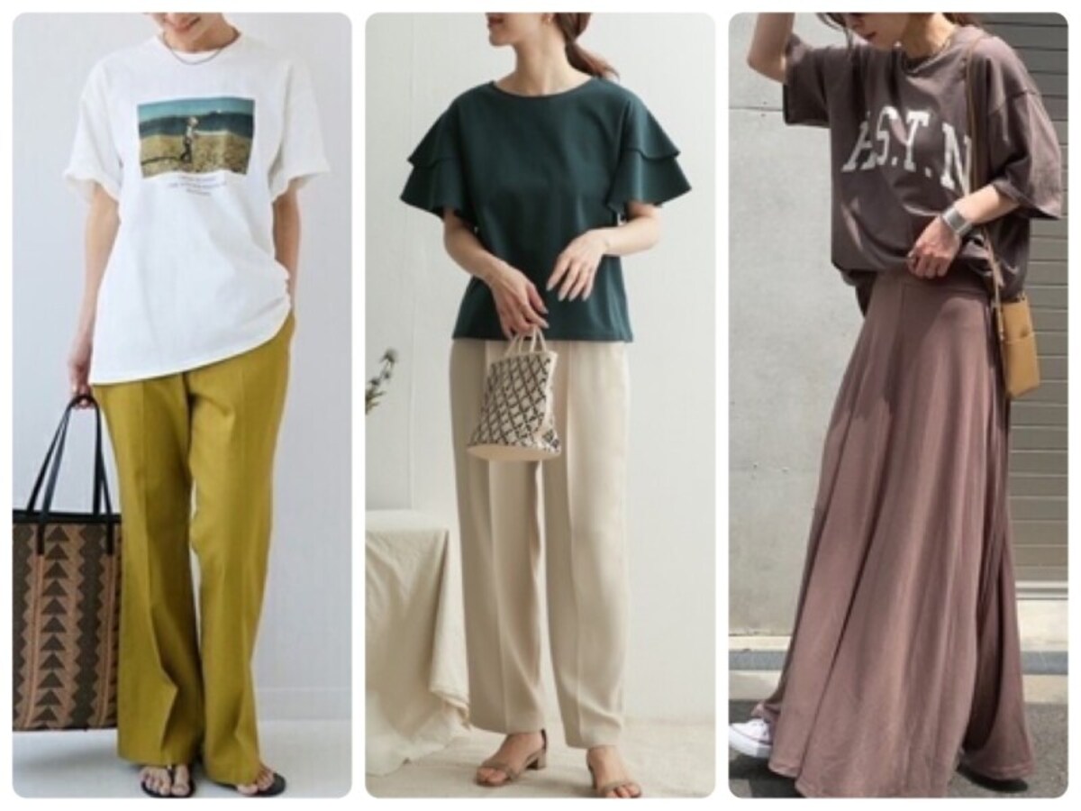 楽チンで気軽に着られて、おしゃれ見えも叶う今年のTシャツコーデをチェック！