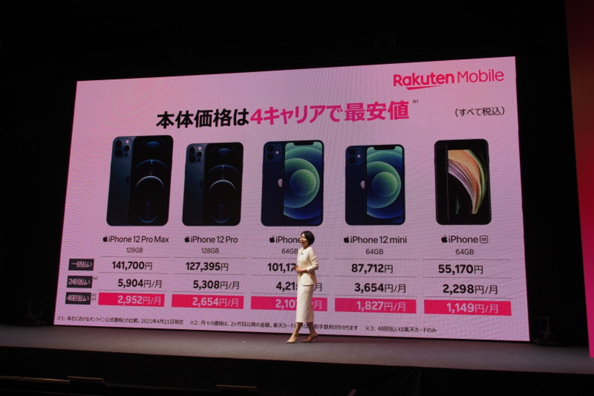 楽天モバイルiPhone