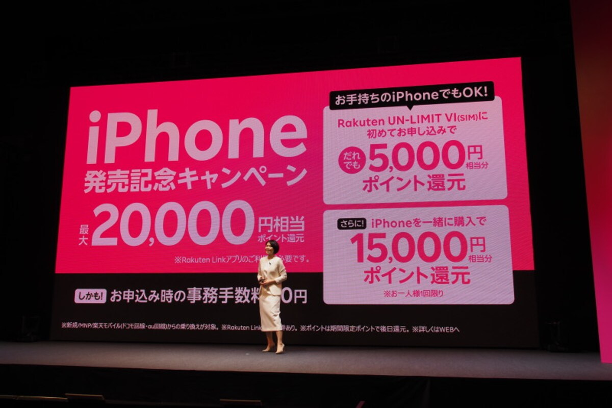 楽天モバイルiPhone