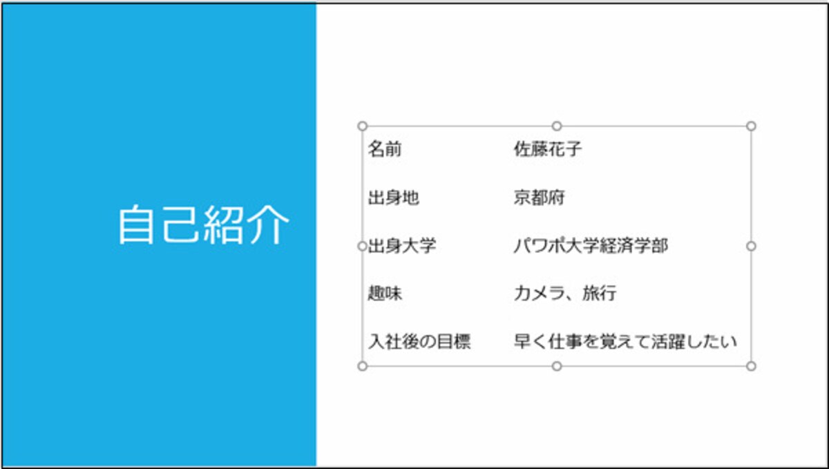 表を作成した後で、「テーブルデザイン」タブの「表のスタイル」ボタンから「スタイルなし、表のグリッド線なし」を選ぶと、表の色や罫線が消えて箇条書きを入力したように見える