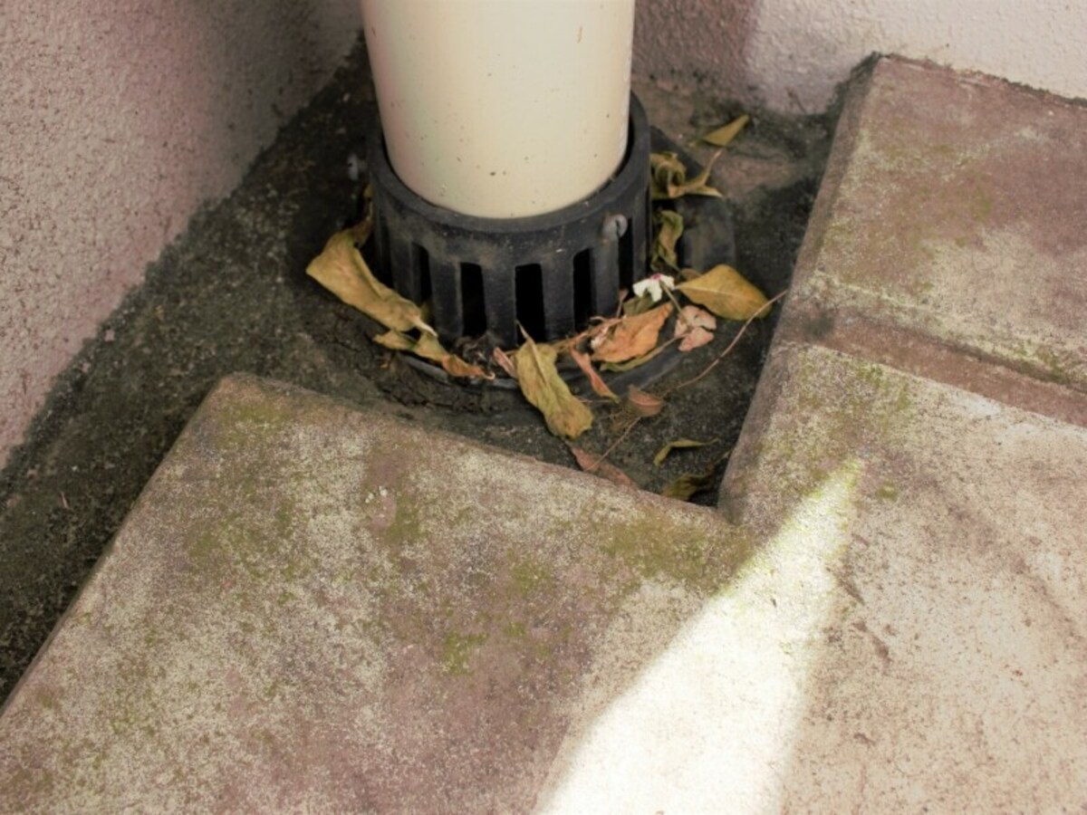 排水溝や雨どいの掃除をしておく
