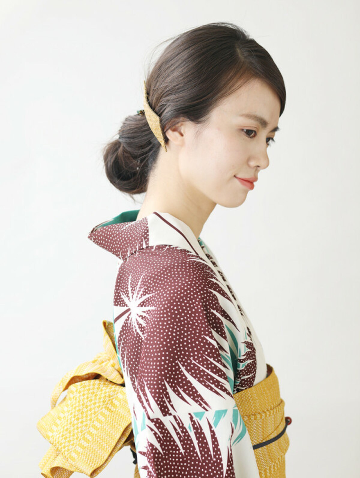 浴衣の髪型お団子編！低めの位置に作る輪っかお団子ヘアアレンジ