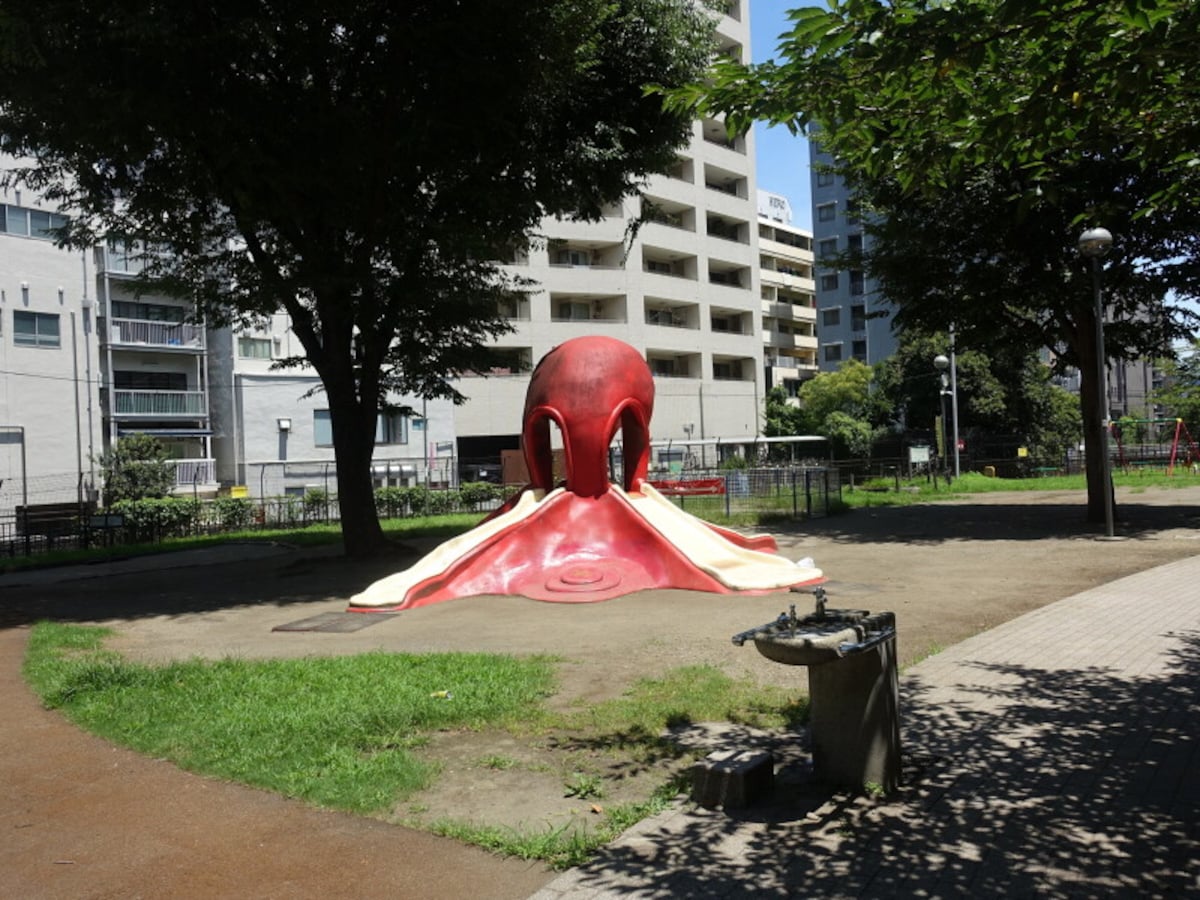 子供たちがこのタコで遊んでいる光景をよく見かけます