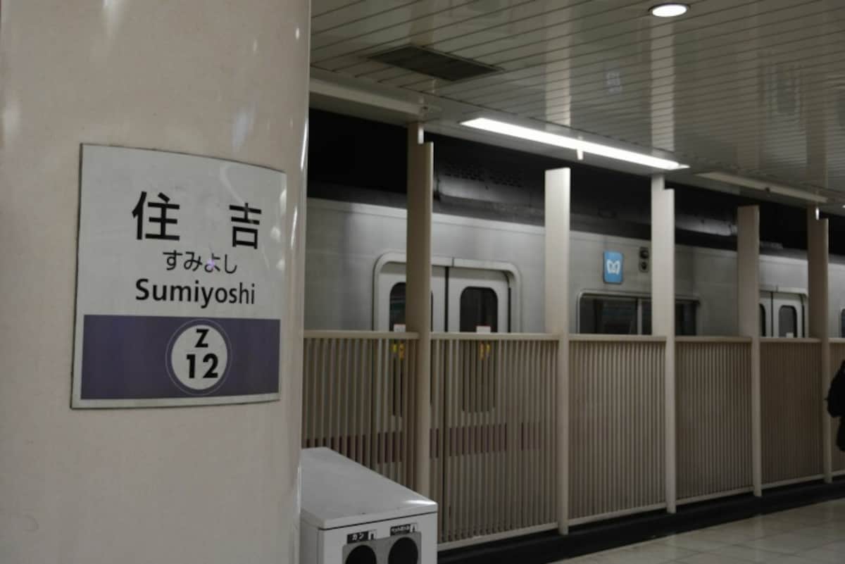住吉駅の留置線は、将来の豊洲行き乗り場