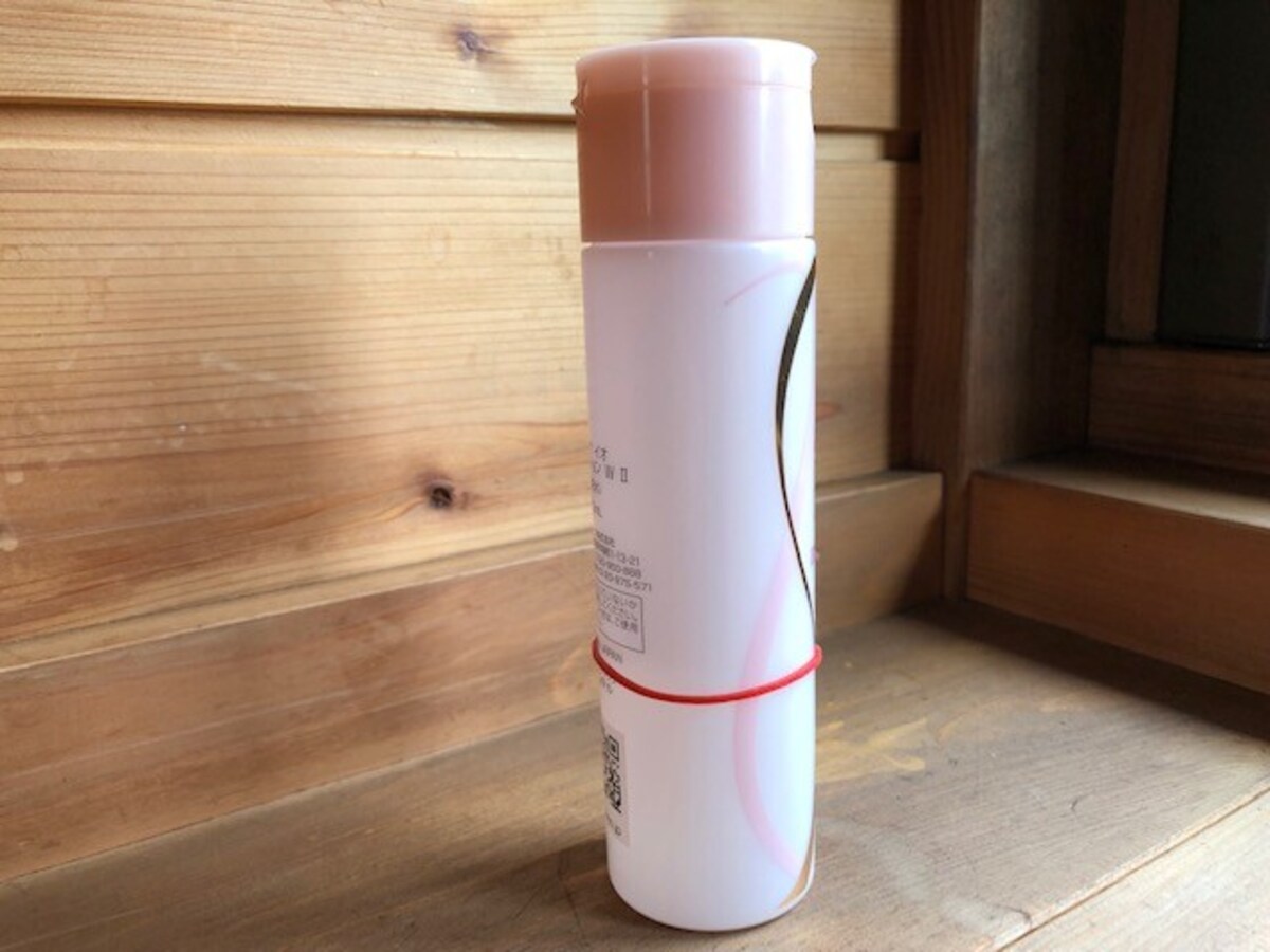 輪ゴムなどを使って残量を伝える