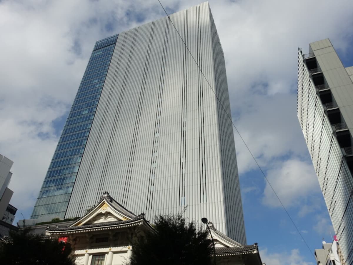 風景に溶け込んだ新しい歌舞伎座