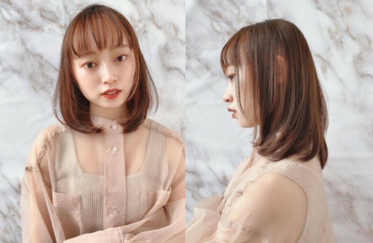 おすすめ1：顔まわりのふんわりレイヤーで小顔度アップ
