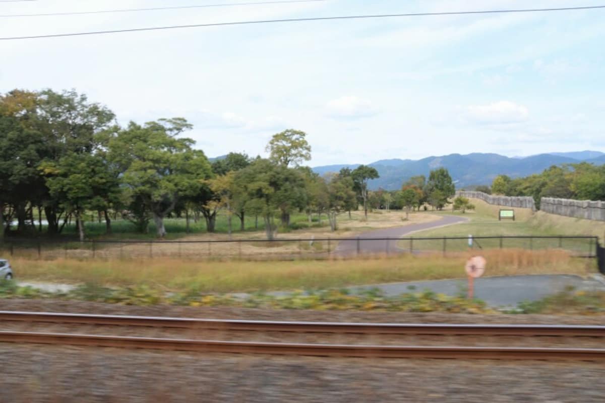 吉野ケ里遺跡付近を通過