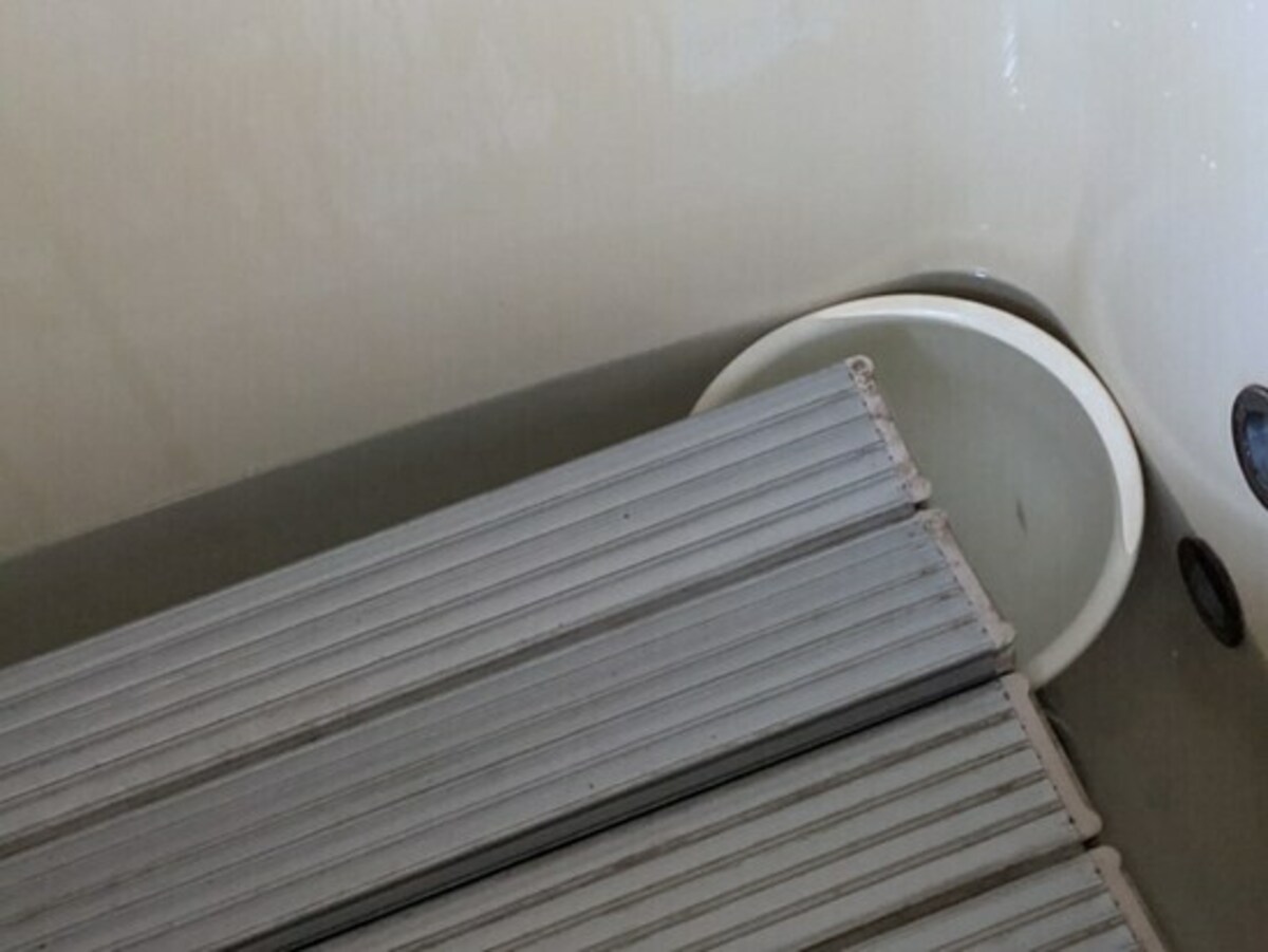 浴室小物のオキシ漬け