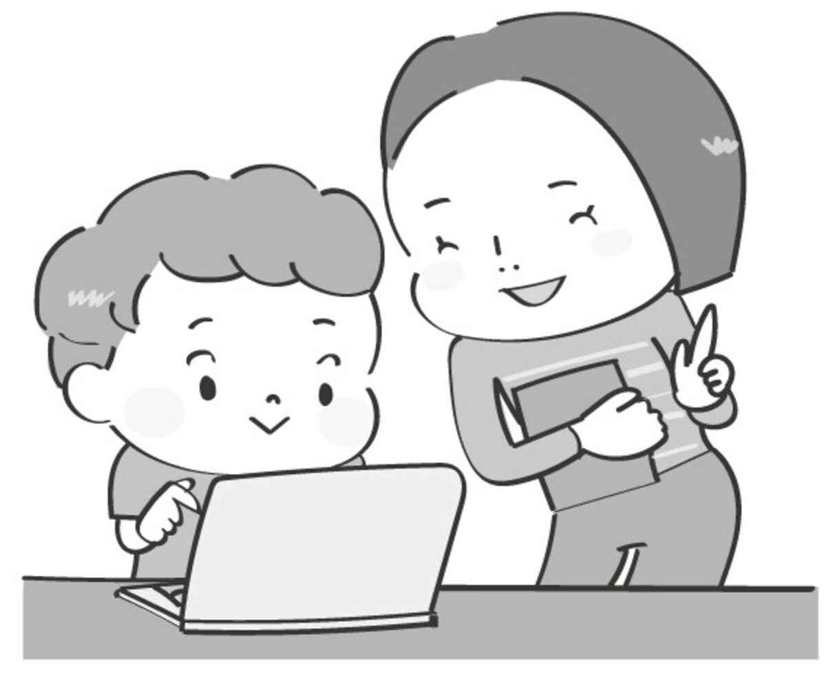 イラスト,無料,パソコン,デジタル,スマホ,タブレット,白黒
