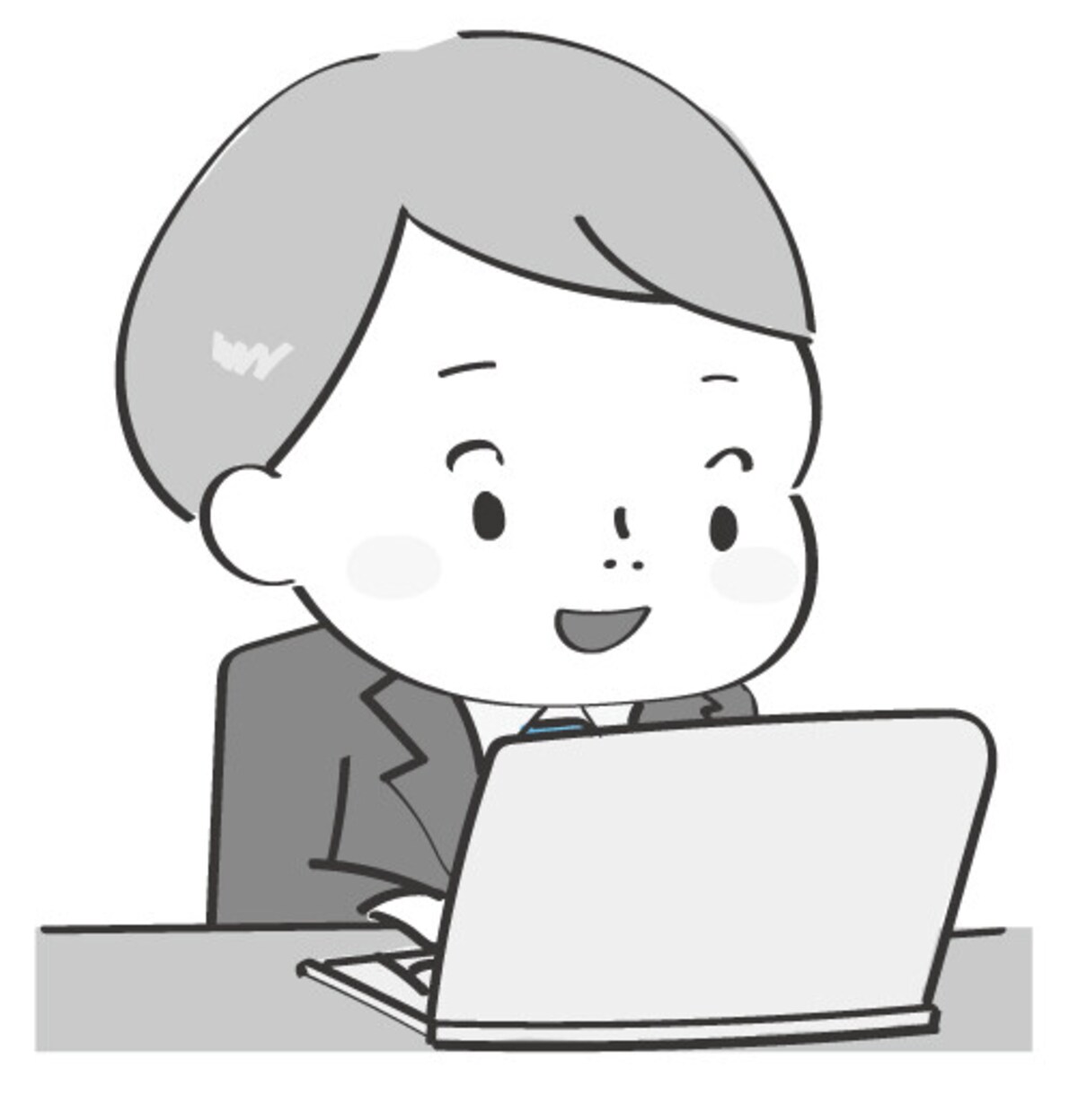 イラスト,無料,パソコン,デジタル,スマホ,タブレット,白黒