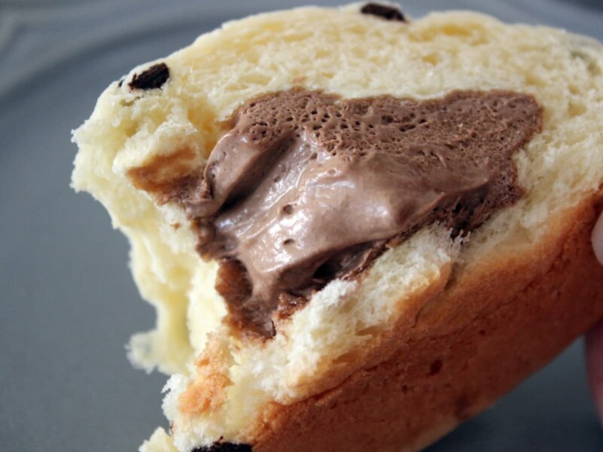 冷たく食べるチョコチップメロンパン