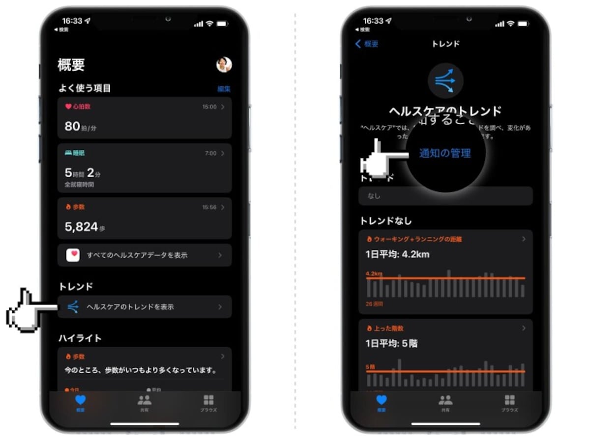 ヘルスケアで家族と健康状態を共有する方法