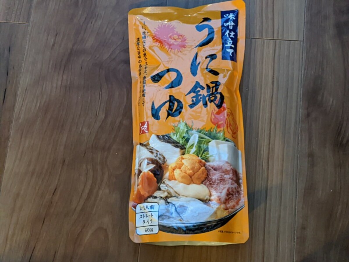 カルディで購入できる「うに鍋つゆ　味噌仕立て」