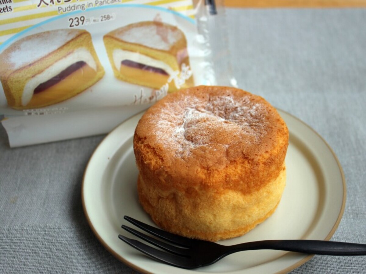 パンケーキにプリン入れちゃいました！