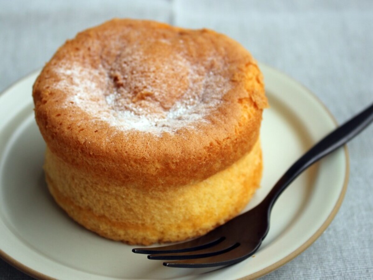 パンケーキにプリン入れちゃいました！