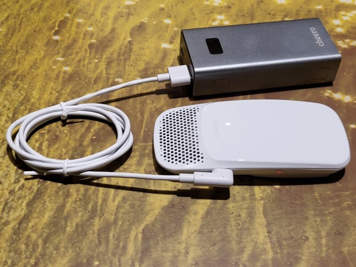 モバイルバッテリーで給電しながらの利用