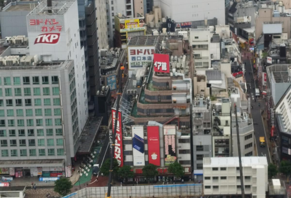 108Mモード撮影写真の中央部を拡大例