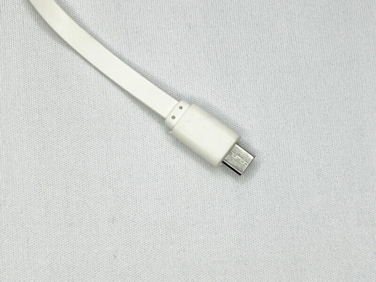 こちらはmicro USB端子。数年前のAndroidスマートフォンで多く用いられていたものだが、現在でも安価なスマートフォン周辺機器などで用いられているケースが見られる