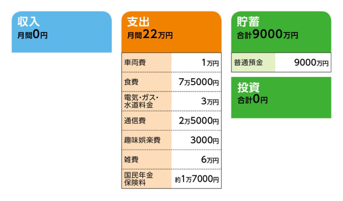 相談者「のり」さんの家計収支データ
