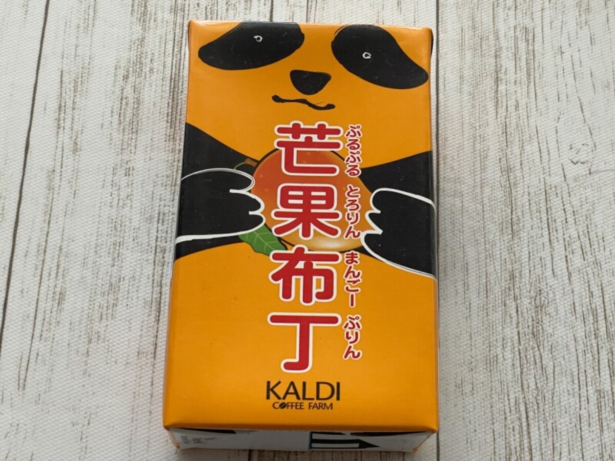カルディの「パンダマンゴープリン」税込440円