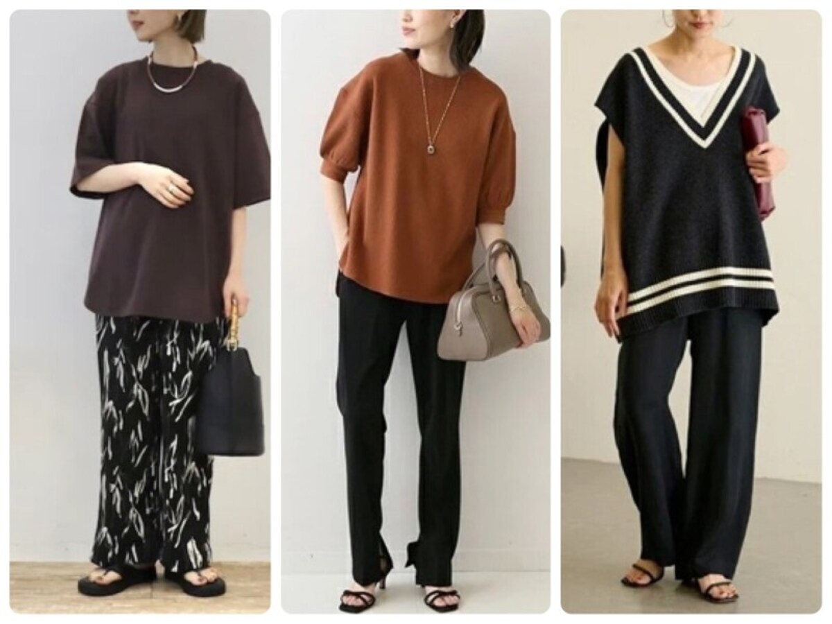 夏から秋へのシーズンにもぴったり！ 「黒パンツ」の一押しコーデをチェック