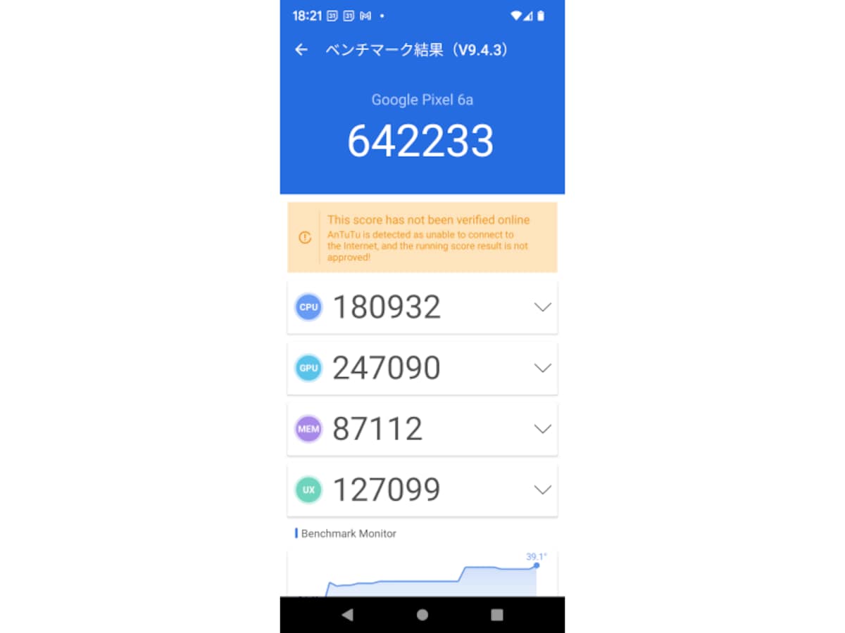 ベンチマークアプリAnTuTu Benchmarkは60万台