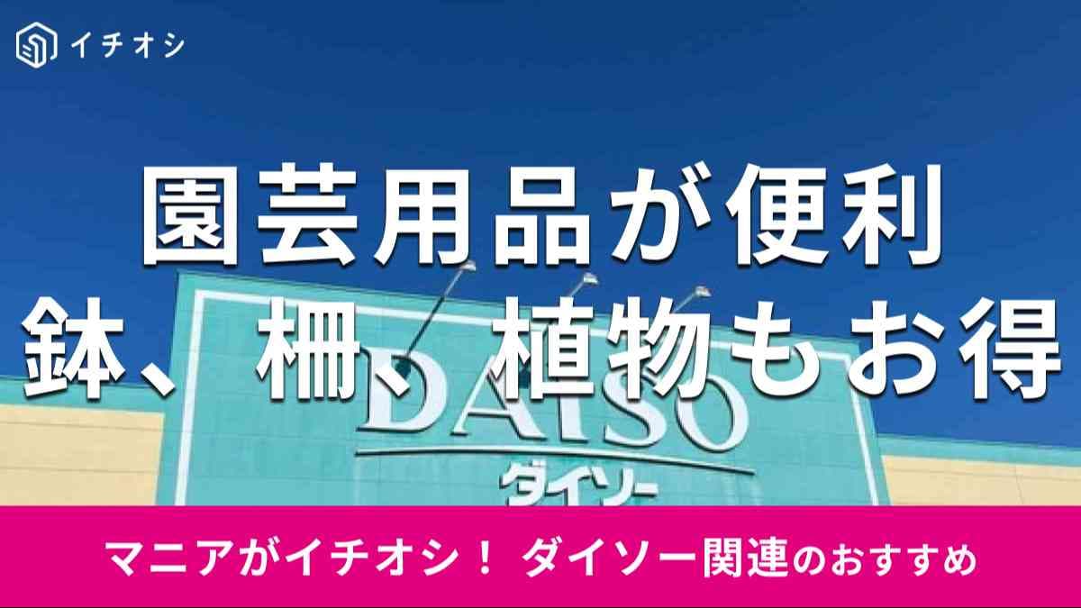 ダイソーの「園芸用品」は「植物」から「鉢」や「柵」まで揃ってすごい