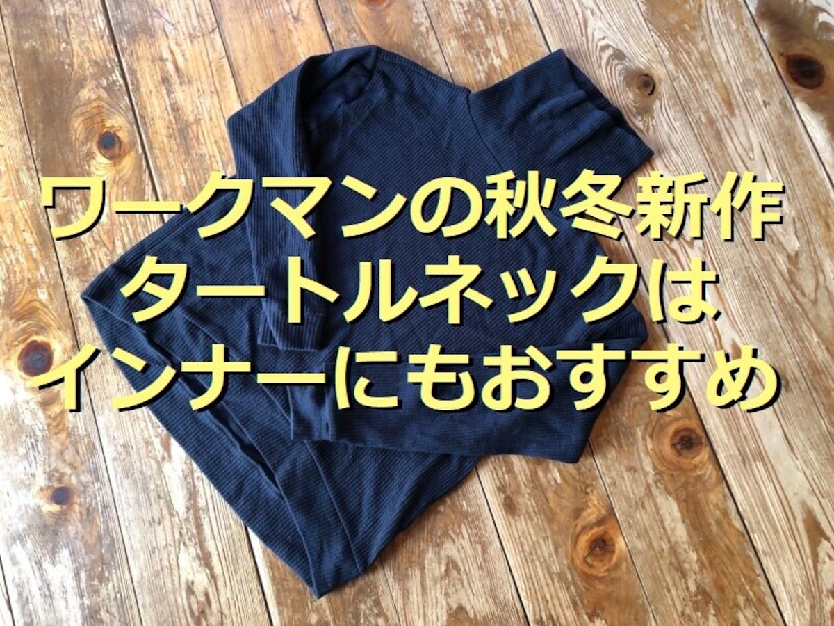 ワークマンの秋冬新作レディース「ハーフミラノリブタートルネック」はコーデ幅広がる