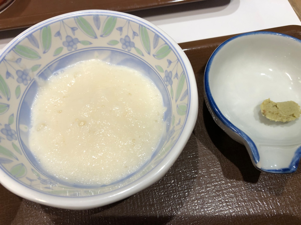 山かけ（わさび付）をプラス