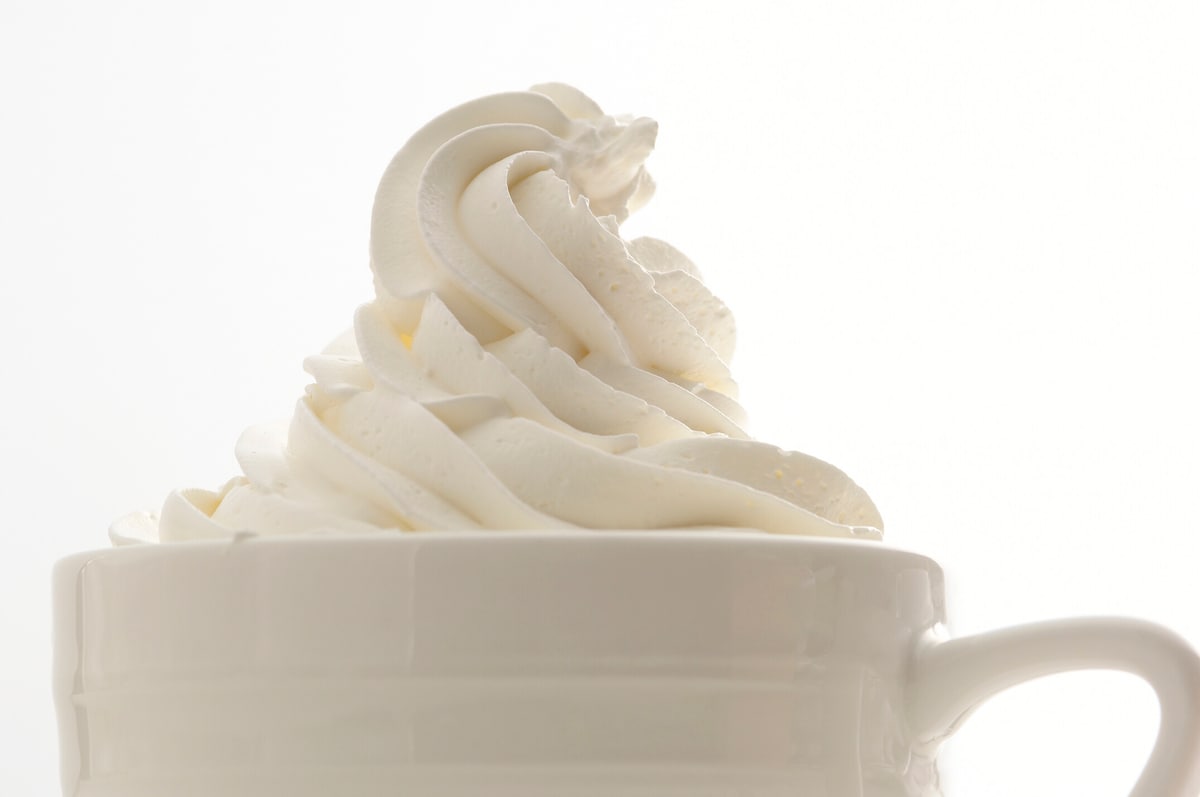 ホイップクリームでスイーツ感をUP