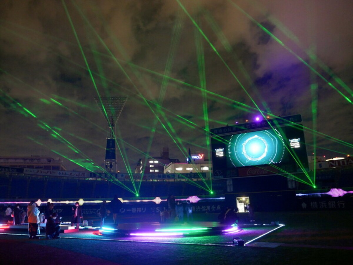 BALLPARK FANTASIA「NIGHT TIME」では新感覚ミュージック×イルミネーションショーが開催（2022年12月2日撮影）