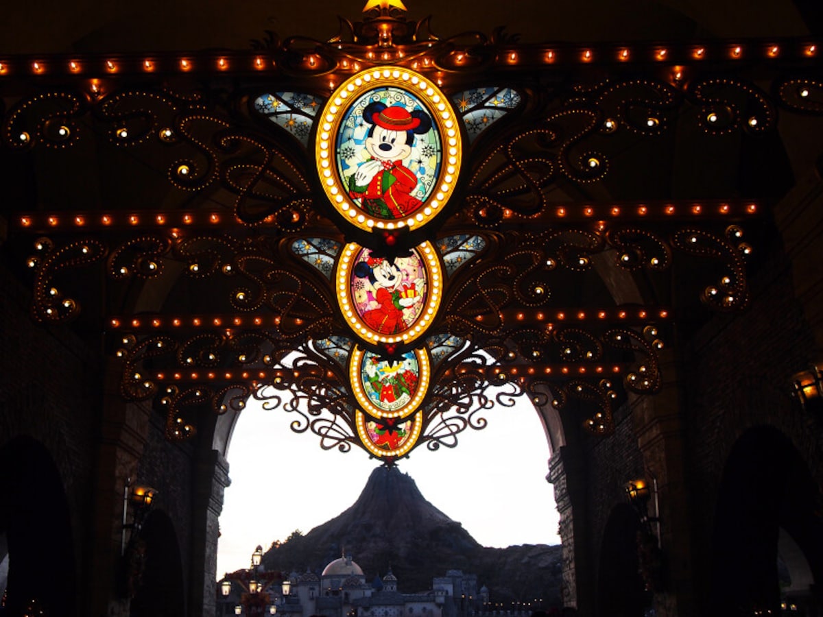 東京ディズニーシーのクリスマスデコレーション