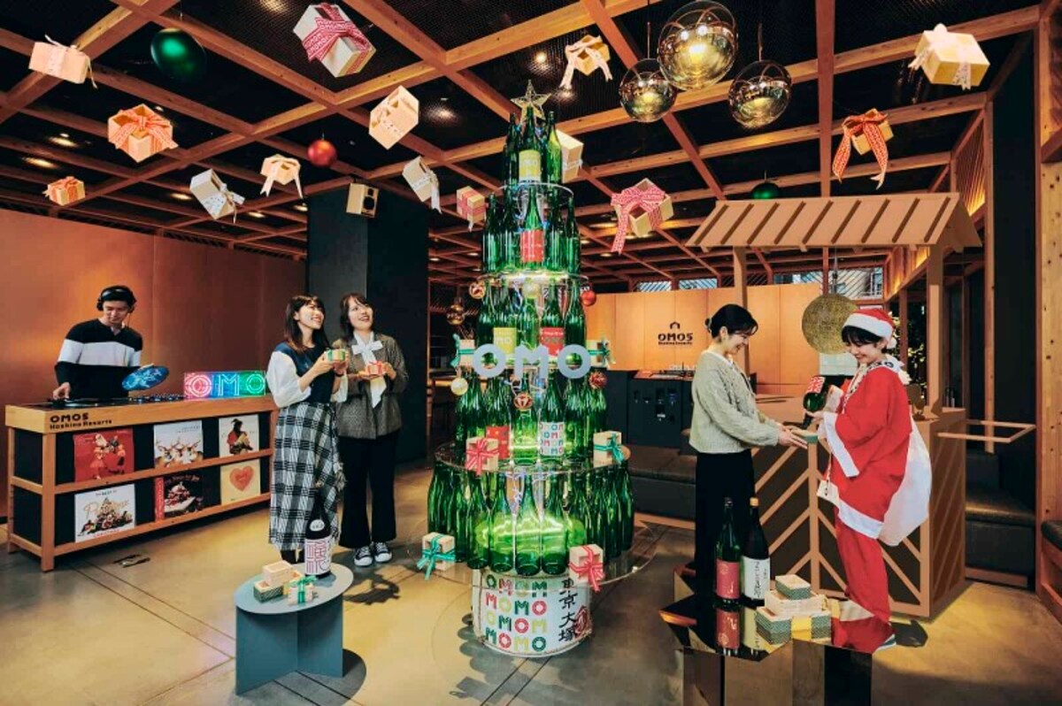日本酒クリスマスツリー