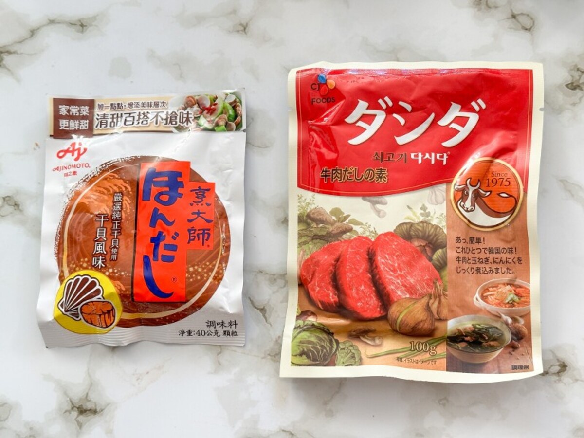 カルディ調味料　台湾限定ほんだし・韓国ダシダ