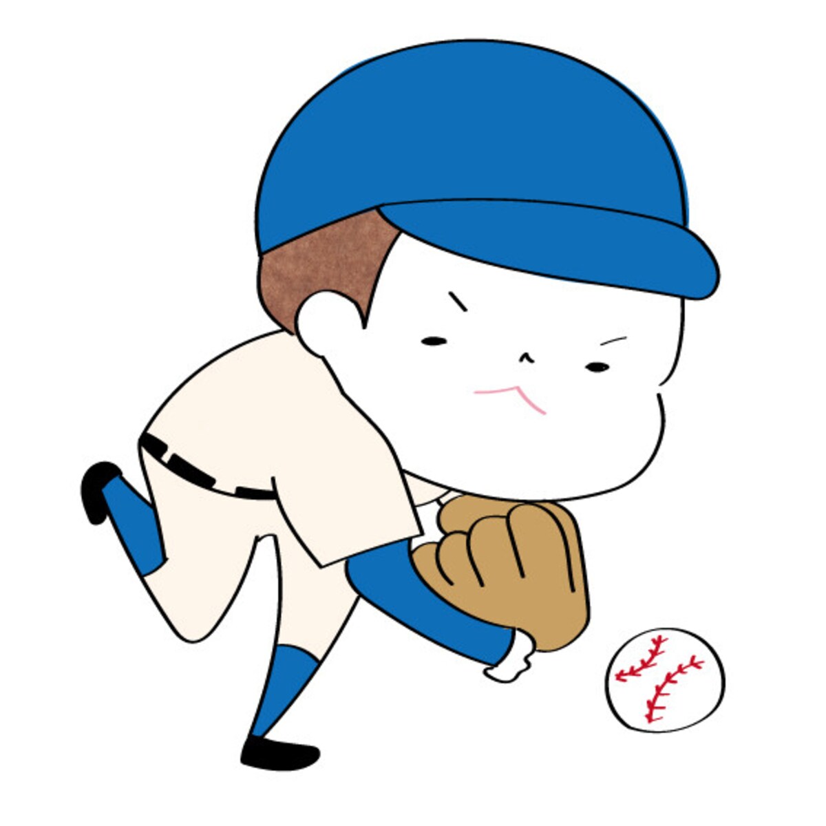 イラスト,無料,野球,ソフトボール,スポーツ,部活動,習い事,カラー