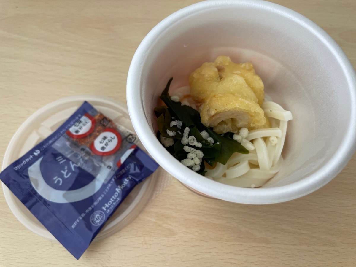ほっともっと　ミニうどん