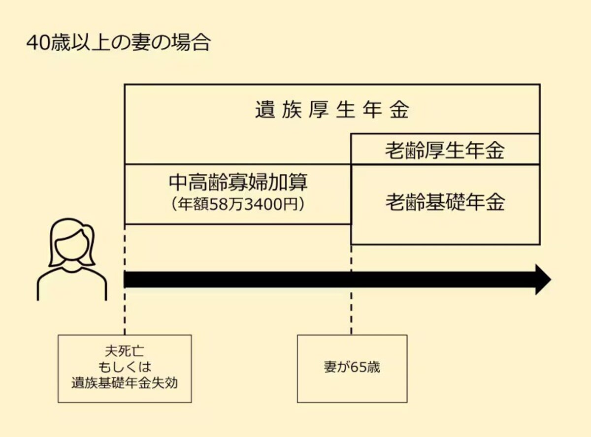 65歳からもらえる公的年金のイメージ図