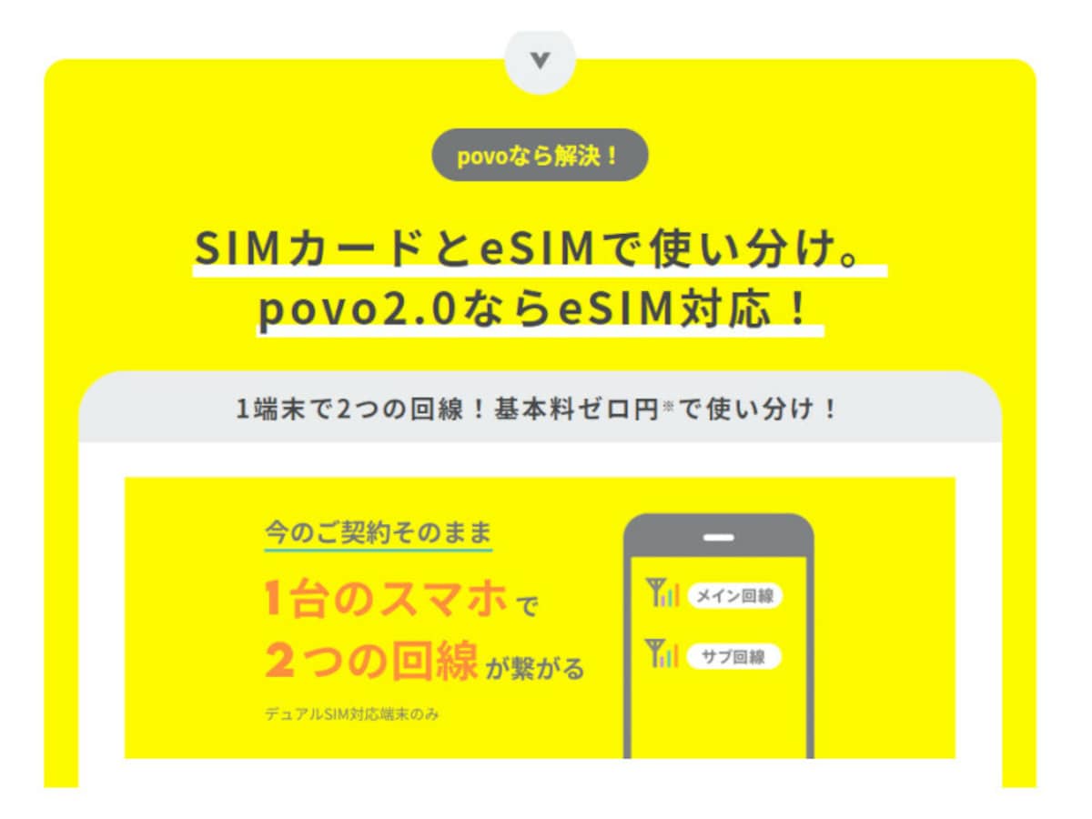 povo2.0（公式サイトより引用）