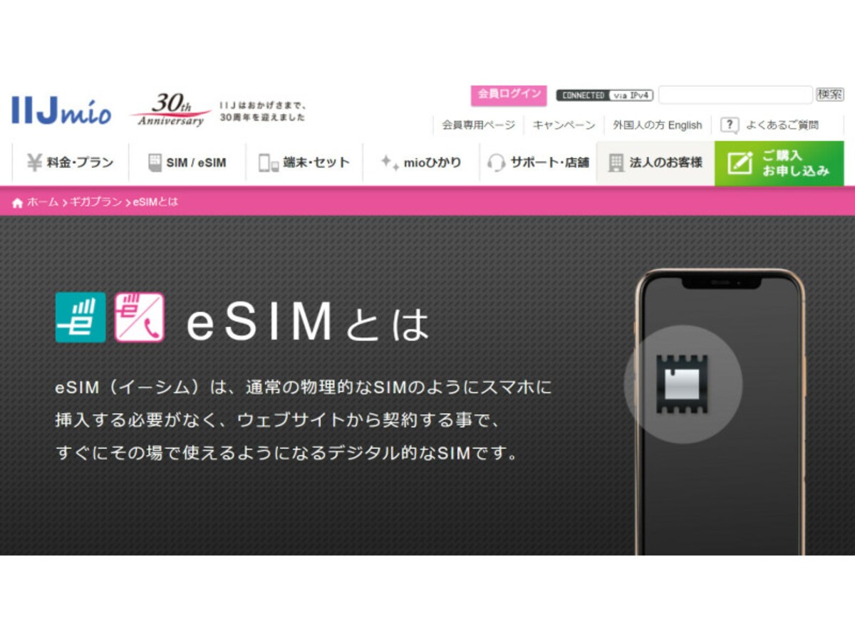 IIJmio（公式サイトより引用）